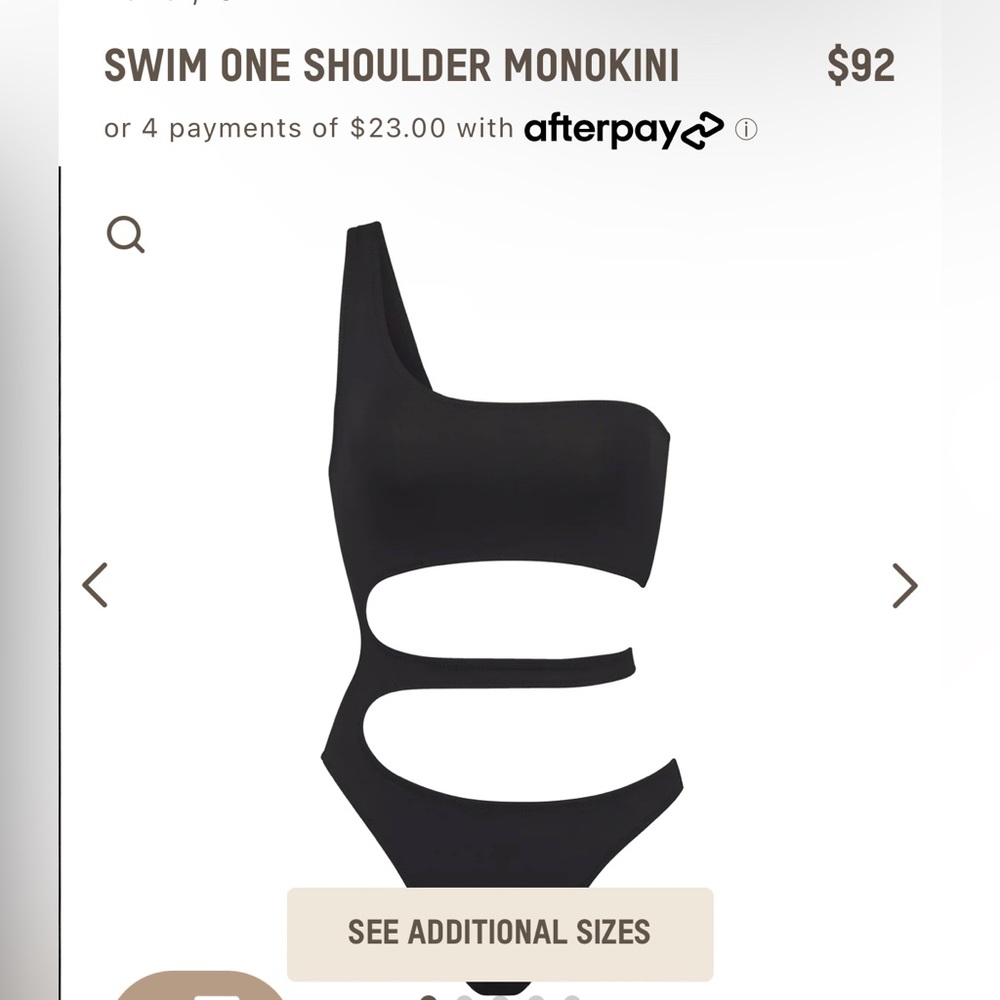 Skims Monokini in Black